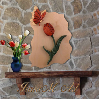 Handmade wooden products Flowers 